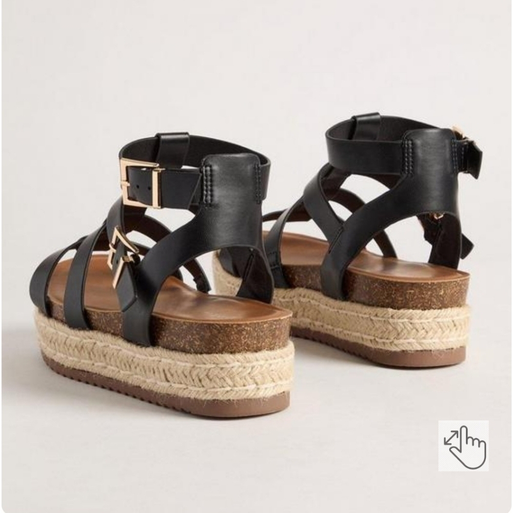 NWT Torrid  Women's Fisherman Platform Sandals size 9.5 WW - Picture 3 of 11